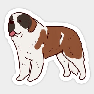 Saint Bernard art Sticker